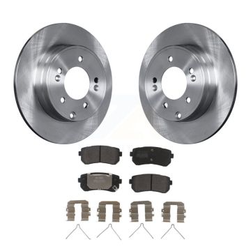 Rear Disc Brake Rotors And Semi-Metallic Pads Kit For Hyundai Sonata Kia Optima K8F-102596