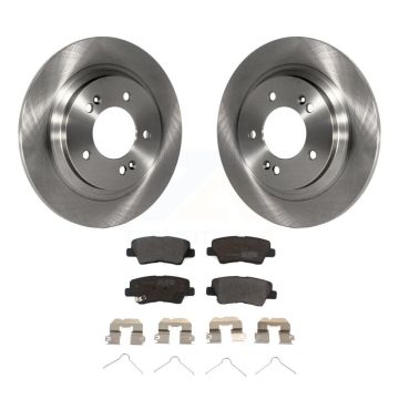 Rear Disc Brake Rotors And Semi-Metallic Pads Kit For Hyundai Ioniq Kia Niro K8F-102607