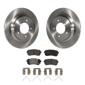 Rear Brake Rotors & Semi-Metallic Pad Kit For 2016 Kia Optima With Electric Parking K8F-102608