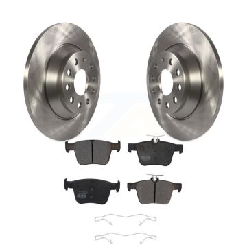 Rear Brake Rotor And Semi-Metallic Pad Kit For Volkswagen Tiguan Jetta Audi Q3 TT Quattro K8F-102612
