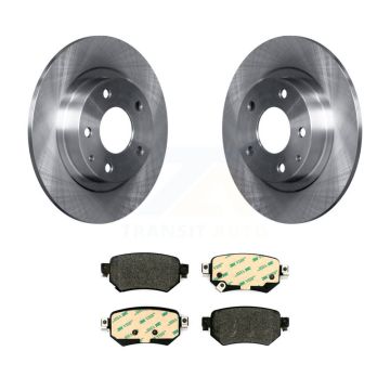 Rear Disc Brake Rotors And Semi-Metallic Pads Kit For 2016-2021 Mazda 6 K8F-102614