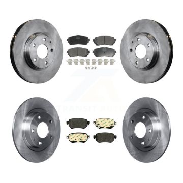 Front Rear Disc Brake Rotors And Semi-Metallic Pads Kit For 2016-2018 Mazda 6 K8F-102615