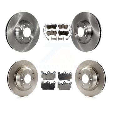 Front Rear Disc Brake Rotors And Semi-Metallic Pads Kit (6Pc) For Audi Q7 K8F-102620