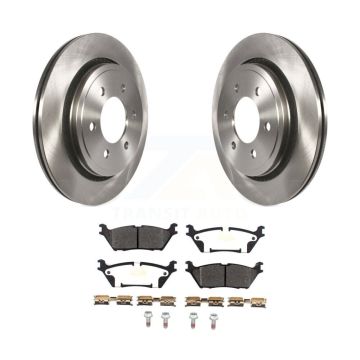 Rear Brake Rotor & Semi-Metallic Pad Kit For 15-17 Ford F-150 With Electric Parking K8F-102632