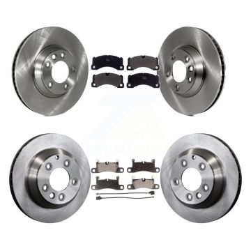 Front Rear Disc Brake Rotors And Semi-Metallic Pads Kit (6Pc) For Porsche Cayenne K8F-102637