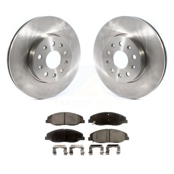 Front Disc Brake Rotor & Semi-Metallic Pad Kit For Cadillac CTS Without Heavy Duty Brakes K8F-102644