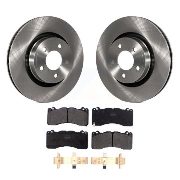 Front Disc Brake Rotors Semi-Metallic Pad Kit For 2015 Ford Mustang V6 With Brembo Brakes K8F-102650
