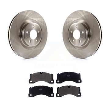 Front Disc Brake Rotors And Semi-Metallic Pads Kit For 2017 Porsche Macan Base K8F-102661
