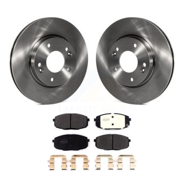 Front Brake Rotor Semi-Metallic Pad Kit For Kia Hyundai Kona Forte Soul Seltos Elantra GT K8F-102662