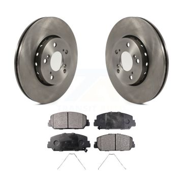 Front Disc Brake Rotors And Semi-Metallic Pads Kit For Acura RLX K8F-102665