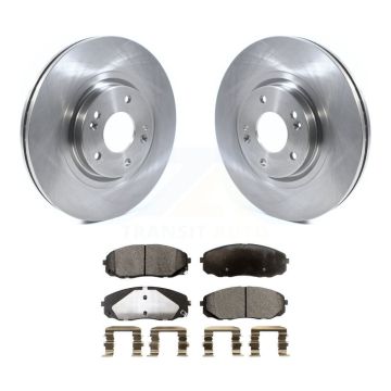 Front Disc Brake Rotors And Semi-Metallic Pads Kit For 2015-2021 Kia Sedona K8F-102679
