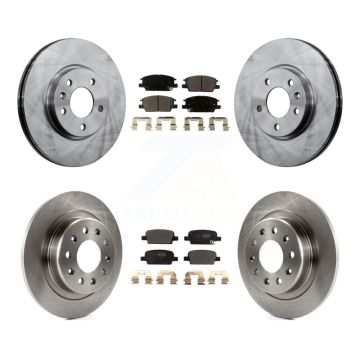 Front Rear Disc Brake Rotors And Semi-Metallic Pads Kit For Chevrolet Malibu K8F-102692