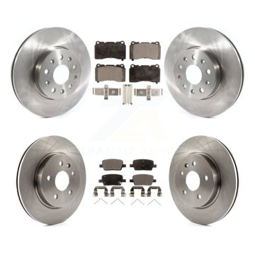 Front Rear Disc Brake Rotors And Semi-Metallic Pads Kit For Chevrolet Camaro Cadillac CT6 K8F-102699