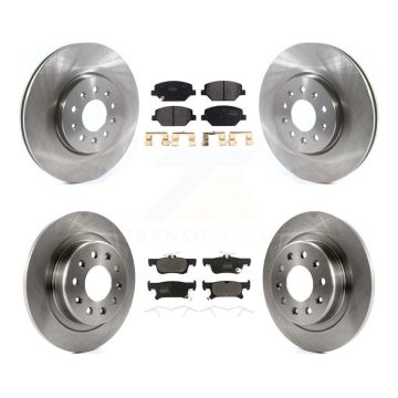 Front Rear Disc Brake Rotors And Semi-Metallic Pads Kit For Buick Envision K8F-102706