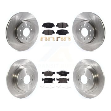 Front Rear Disc Brake Rotors And Semi-Metallic Pads Kit For Buick Envision K8F-102707