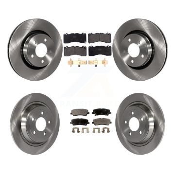 Front Rear Brake Rotor And Semi-Metallic Pad Kit For 2015 Ford Mustang With Brembo Brakes K8F-102711
