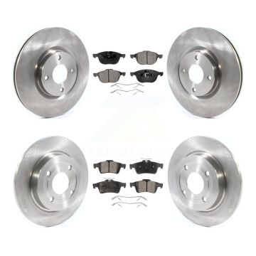 Front Rear Disc Brake Rotors And Semi-Metallic Pads Kit For 2018-2022 Ford EcoSport AWD K8F-102713