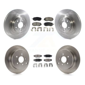 Front Rear Disc Brake Rotors And Semi-Metallic Pads Kit For Subaru Forester XV Crosstrek K8F-102721