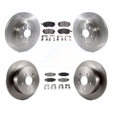 Front Rear Disc Brake Rotors And Semi-Metallic Pads Kit For Subaru Outback Legacy K8F-102723