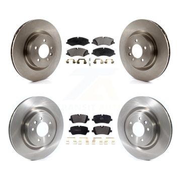 Front Rear Disc Brake Rotors & Semi-Metallic Pad Kit For Land Rover Range Sport Discovery K8F-102727