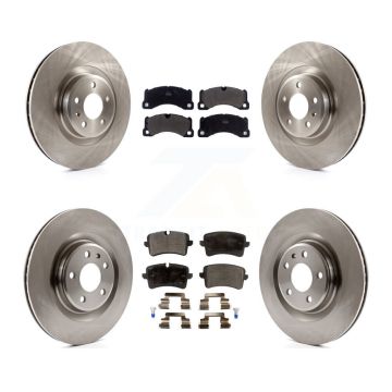 Front Rear Disc Brake Rotors And Semi-Metallic Pads Kit For 2017 Porsche Macan Base K8F-102730
