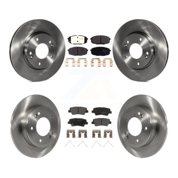 Front Rear Brake Rotor & Semi-Metallic Pad Kit For Kia Hyundai Kona Forte Soul Elantra GT K8F-102732