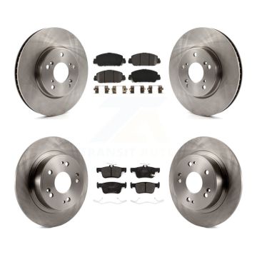Front Rear Disc Brake Rotors And Semi-Metallic Pads Kit For Honda Accord K8F-102738