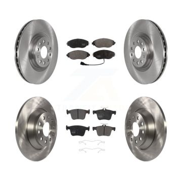 Front Rear Disc Brake Rotors And Semi-Metallic Pads Kit For Volkswagen Tiguan Jetta K8F-102746