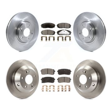 Front Rear Disc Brake Rotors And Semi-Metallic Pads Kit For 2015-2021 Kia Sedona K8F-102761