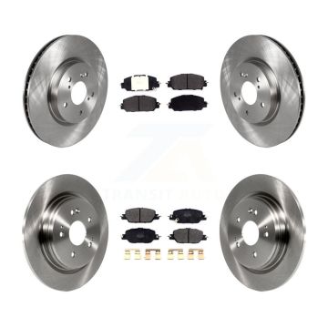 Front Rear Disc Brake Rotors And Semi-Metallic Pads Kit For Honda CR-V K8F-102764