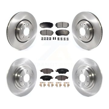 Front Rear Disc Brake Rotors And Semi-Metallic Pads Kit For 2016-2023 Mazda CX-9 K8F-102766