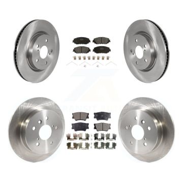 Front Rear Disc Brake Rotors And Semi-Metallic Pads Kit For Toyota Camry K8F-102768