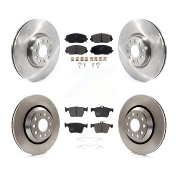 Front Rear Disc Brake Rotors And Semi-Metallic Pads Kit For Volkswagen Atlas Cross Sport K8F-102769