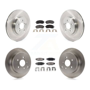 Front Rear Disc Brake Rotors And Semi-Metallic Pads Kit For Subaru Crosstrek Impreza K8F-102770
