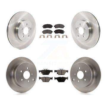 Front Rear Disc Brake Rotors And Semi-Metallic Pads Kit For Subaru Crosstrek K8F-102771