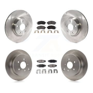 Front Rear Disc Brake Rotors And Semi-Metallic Pads Kit For Subaru Impreza K8F-102772