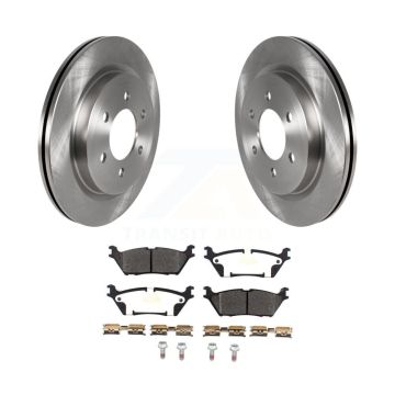 Rear Disc Brake Rotor & Semi-Metallic Pad Kit For Ford F-150 Expedition Lincoln Navigator K8F-102788