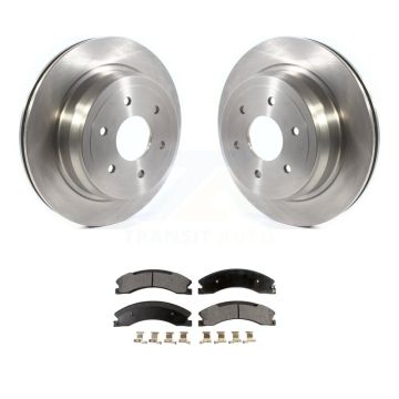 Rear Disc Brake Rotors And Semi-Metallic Pads Kit For 2016-2024 Nissan TITAN XD K8F-102796