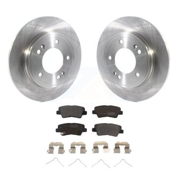Rear Disc Brake Rotors And Semi-Metallic Pads Kit For Hyundai Elantra Kia Niro Ioniq K8F-102804