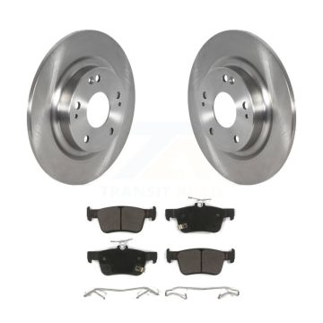 Rear Disc Brake Rotors And Semi-Metallic Pads Kit For Honda Civic K8F-102807
