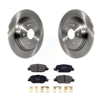 Rear Disc Brake Rotors And Semi-Metallic Pads Kit For 2017-2024 Honda CR-V K8F-102812
