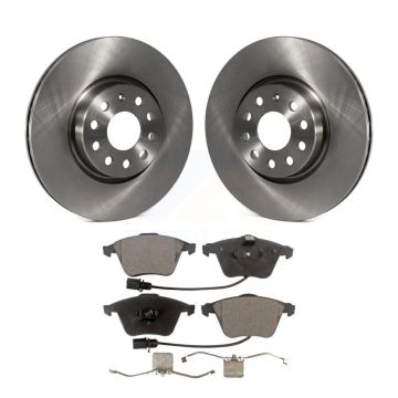 Front Disc Brake Rotors And Semi-Metallic Pads Kit For Volkswagen CC K8F-102825