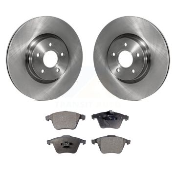 Front Disc Brake Rotors And Semi-Metallic Pads Kit For Volvo S40 V50 C70 K8F-102829