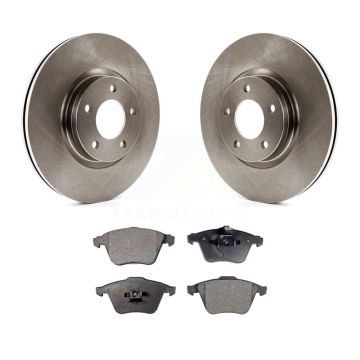 Front Disc Brake Rotors And Semi-Metallic Pads Kit For Mazda 3 K8F-102830