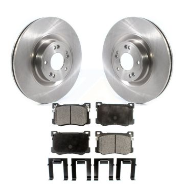 Front Disc Brake Rotors And Semi-Metallic Pads Kit For Hyundai Genesis G80 Kia K900 3.8L K8F-102836
