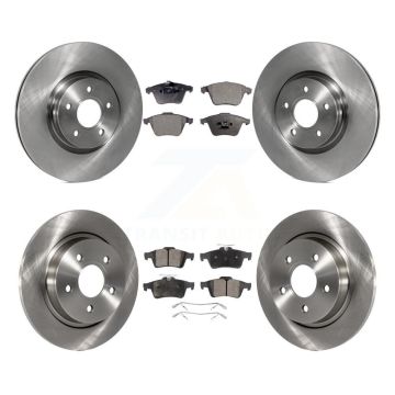 Front Rear Disc Brake Rotors And Semi-Metallic Pads Kit For Volvo S40 V50 C70 K8F-102846