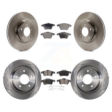 Front Rear Disc Brake Rotors And Semi-Metallic Pads Kit For Mazda 3 K8F-102847