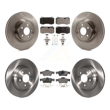 Front Rear Brake Rotor Semi-Metallic Pad Kit For Mercedes-Benz S550 S450 SL550 S350 CL550 K8F-102850