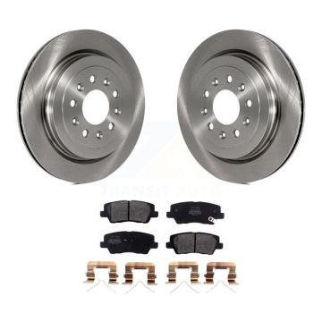 Rear Disc Brake Rotors And Semi-Metallic Pads Kit For Cadillac ATS K8F-102857