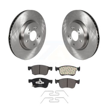 Front Disc Brake Rotors And Semi-Metallic Pads Kit For Honda Civic Accord Acura Integra K8F-102863